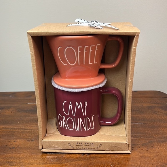 Rae Dunn “Coffee” Drip & “Camp Grounds” Pour Over - Picture 4 of 8